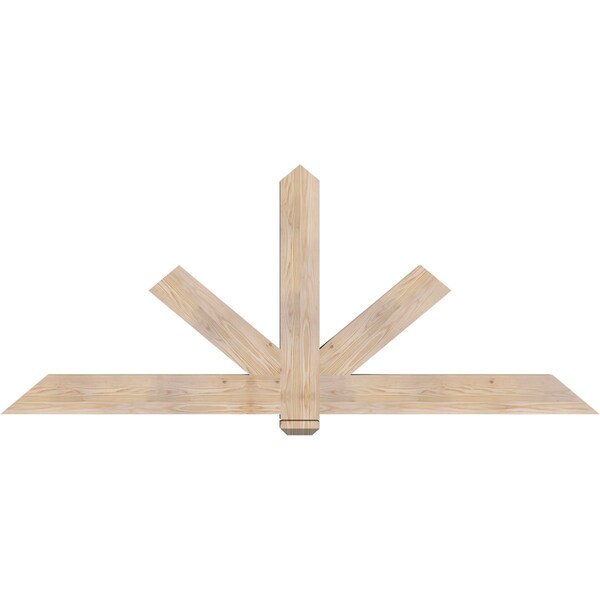 Ekena Millwork Kennewick Smooth Timber Gable Bracket, Douglas Fir, 84"W x 35"H x 3 1/2"D x 5 1/2"F, 10/12 Pitch GBW084X35X0406KEN00SDF - main